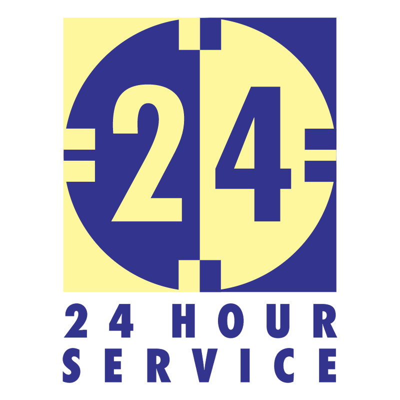 24 Hour Service vector logo