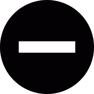 Forbidden sign vector logo