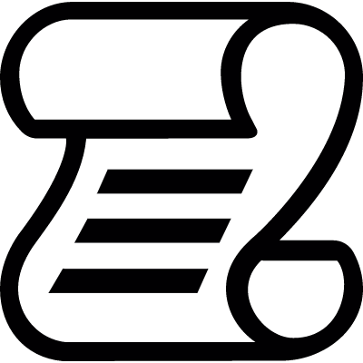 Folded Certificate vector logo