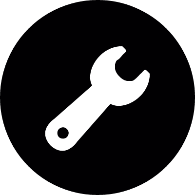Wrench Configuration Button vector logo