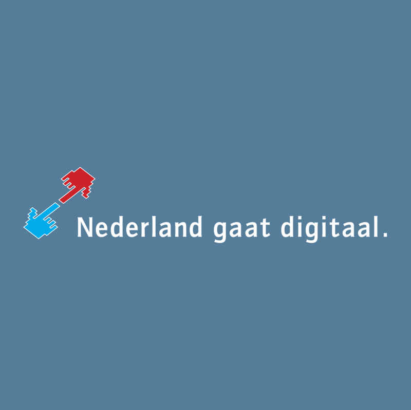 Nederland gaat digitaal vector logo