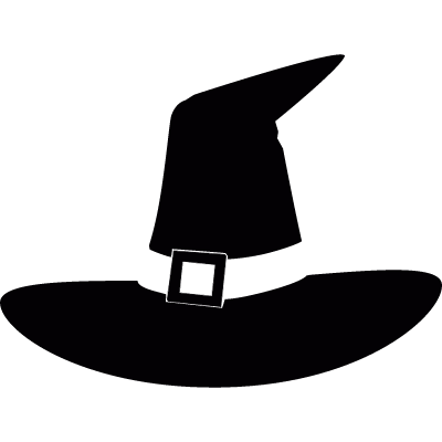 Witch hat vector logo