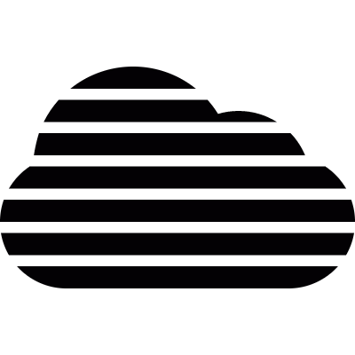 Striped Cloud vector logo
