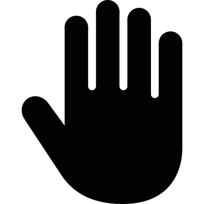 Palm of hand vector logo