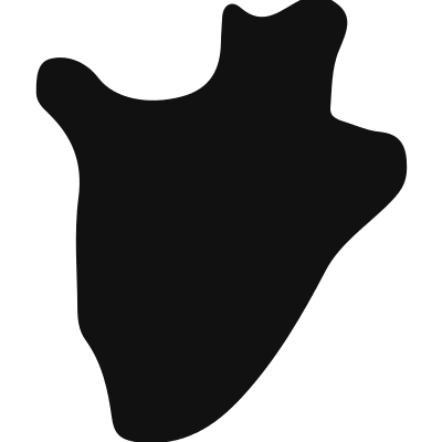 Burundi country map silhouette vector logo