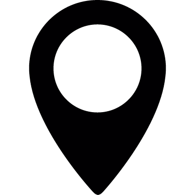Map Pin Silhouette vector logo