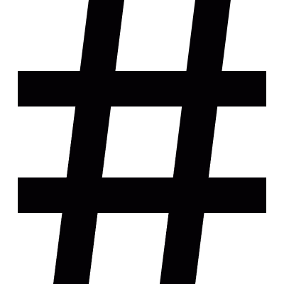 Hashtag symbol vector logo