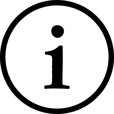 Information sign vector logo