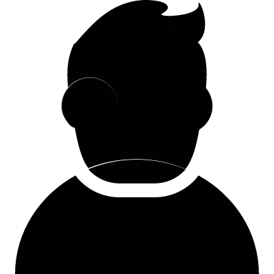 Male user vector logo