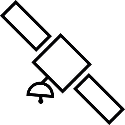 Satellite, IOS 7 interface symbol vector logo