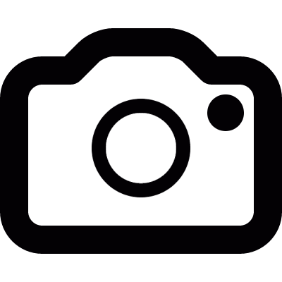 Photo camera vector logo