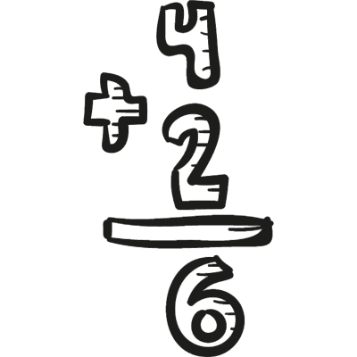 Sum drawing vector logo