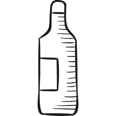 Big Wine Bottle vector logo