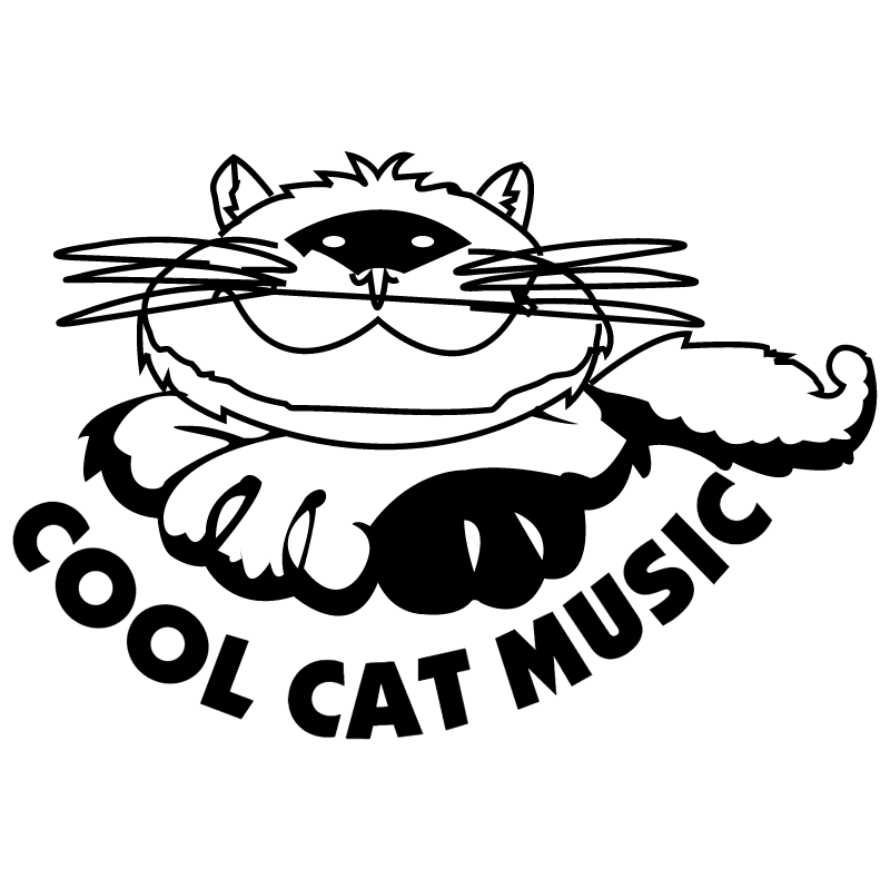 Cool Cat Music vector logo
