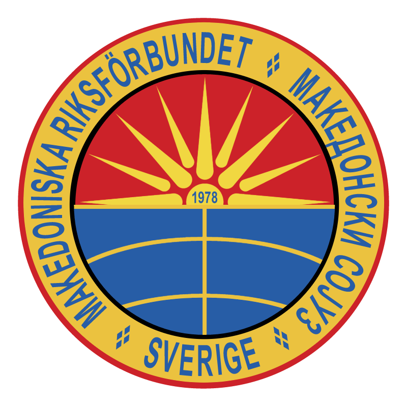 Macedonian Union of Sweden vector logo