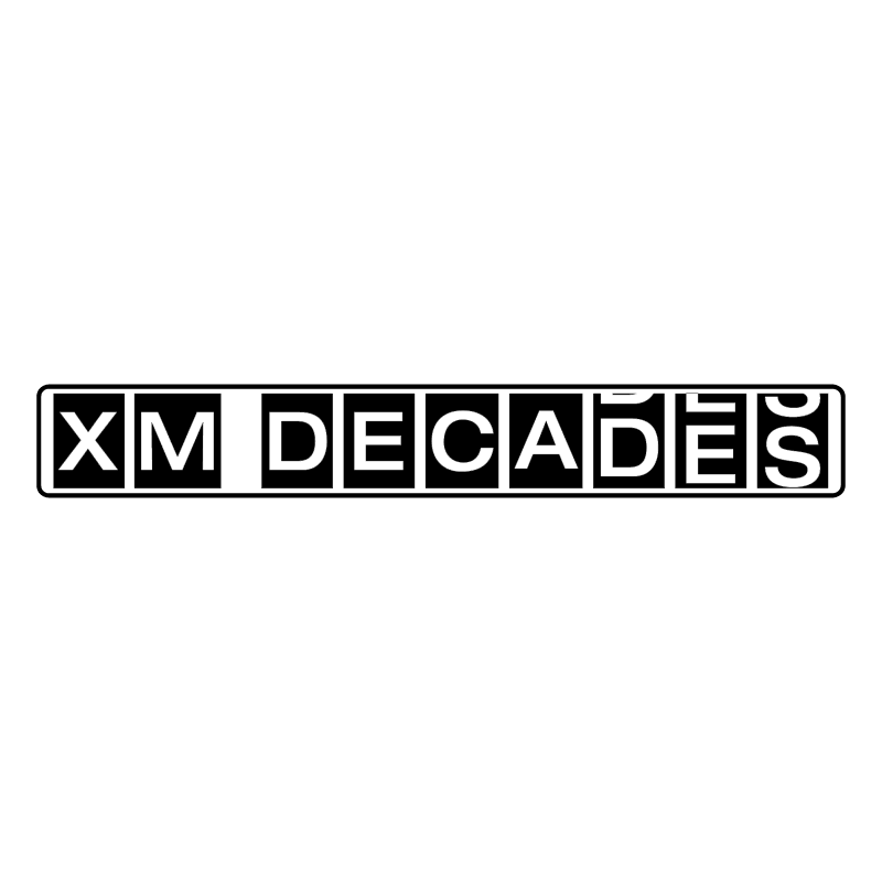 XM Decades vector logo