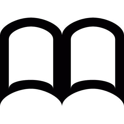 Reading book vector logo
