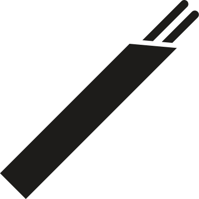 Chopsticks set vector logo