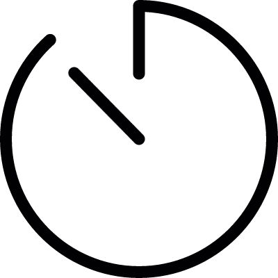 Light clock otline vector logo