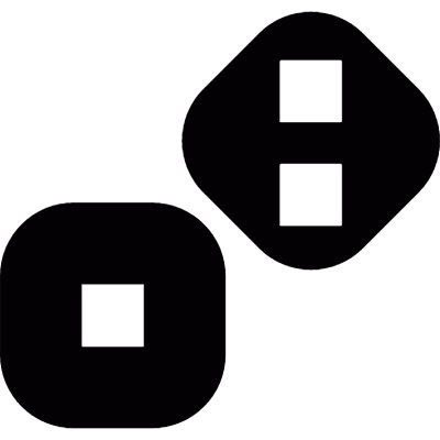 Roll dice vector logo