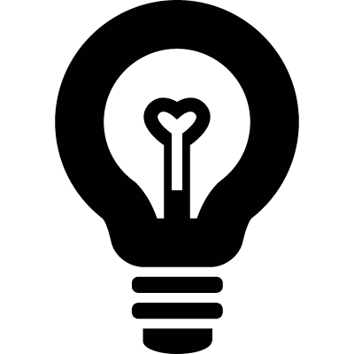 Detailed lightbulb vector logo