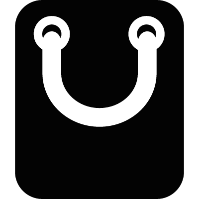 Bag with big handle vector logo