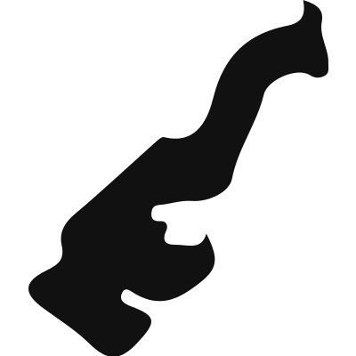 Monaco black country map shape vector logo