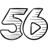 56 drawn logo vector