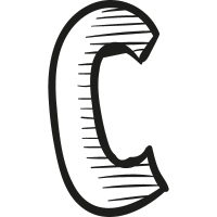 Letter C vector