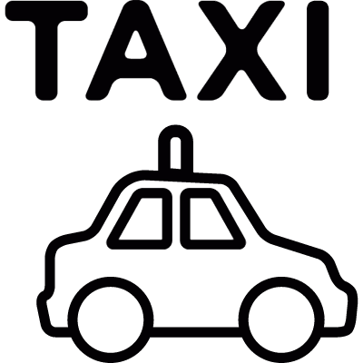 Taxi transportation vector logo