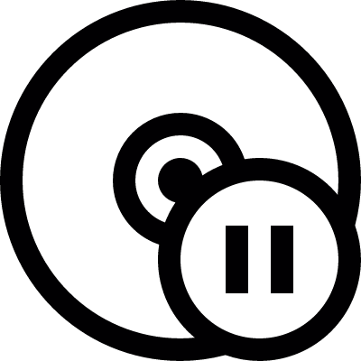 Cd pause vector logo