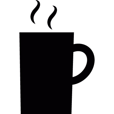 Cup of hot milk vector logo