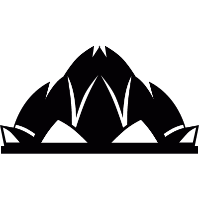 Lotus Temple vector logo