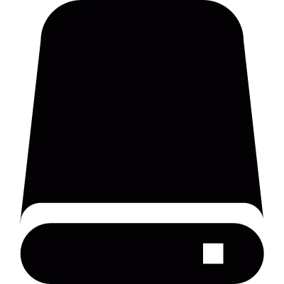 External hard drive vector logo
