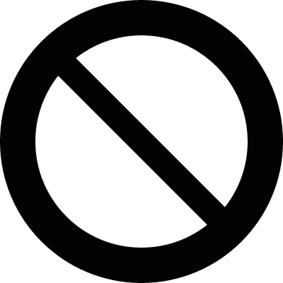 Prohibition Circle vector logo