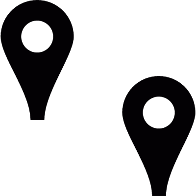Location pins vector logo