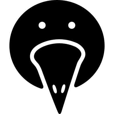 Bird portrait vector logo