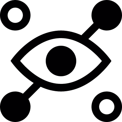 Network monitoring vector logo