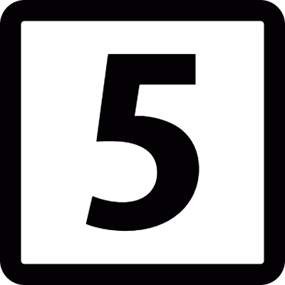 Number 5 vector logo
