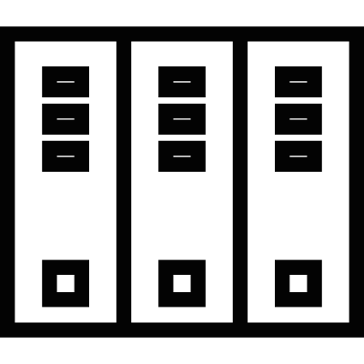 Office archive folders vector logo