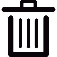 Trash container side vector