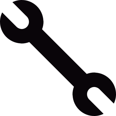 Wrench tool vector logo