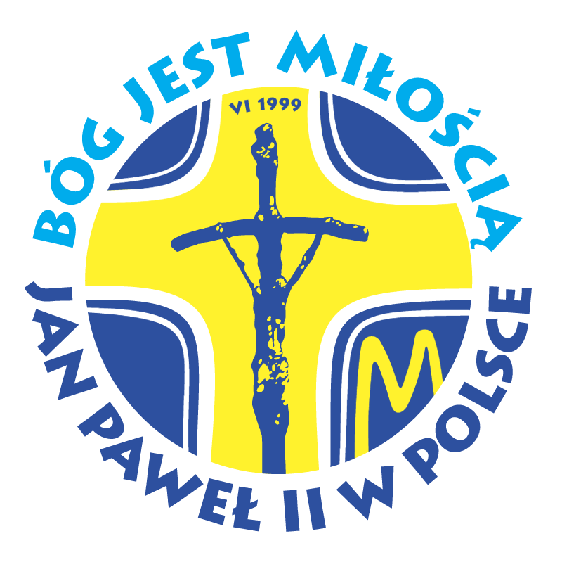 Jan Pawel II W Polsce vector logo