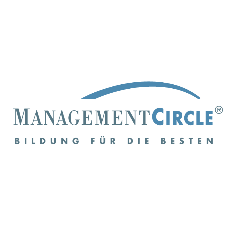 Management Circle vector logo