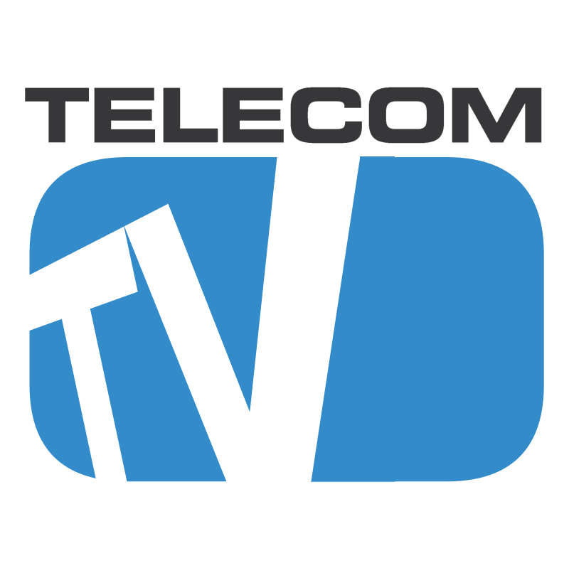 Telecom TV vector logo