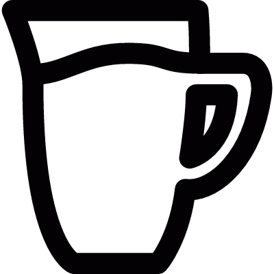 Big jar of milk vector logo