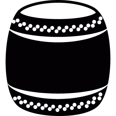 Japan drum vector logo