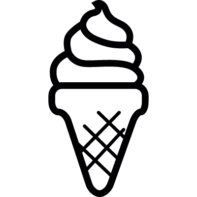 Icecream cone vector logo