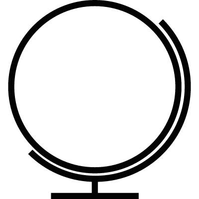 Blank globe vector logo