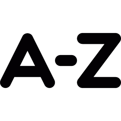 Sort alphabetically vector logo